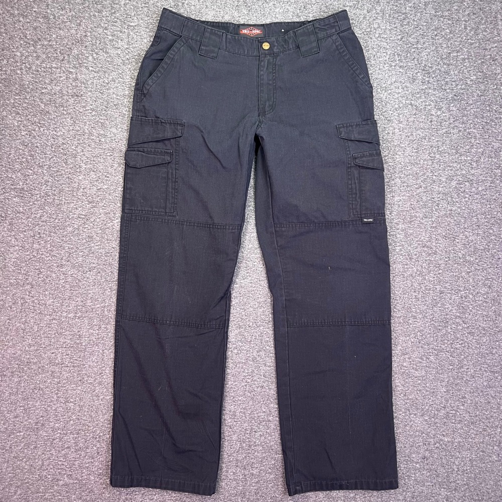 Tru-Spec Cargo Pants Womens‎ 10 Black Tactical Ripstop Outdoor Utility 33x30.5